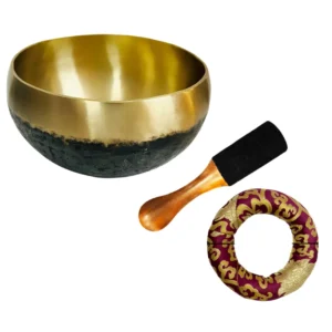 Buddha Singing Bowl - Black Gold Cuenco de Meditación