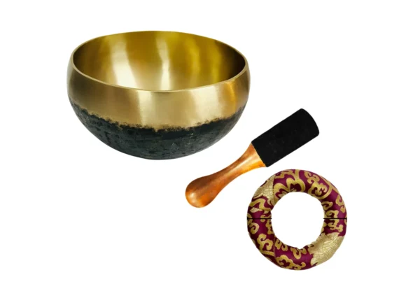 Buddha Singing Bowl - Black Gold Cuenco de Meditación